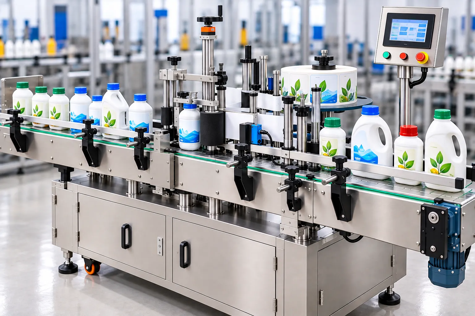 HDPE Bottle Sticker Labelling Machine: