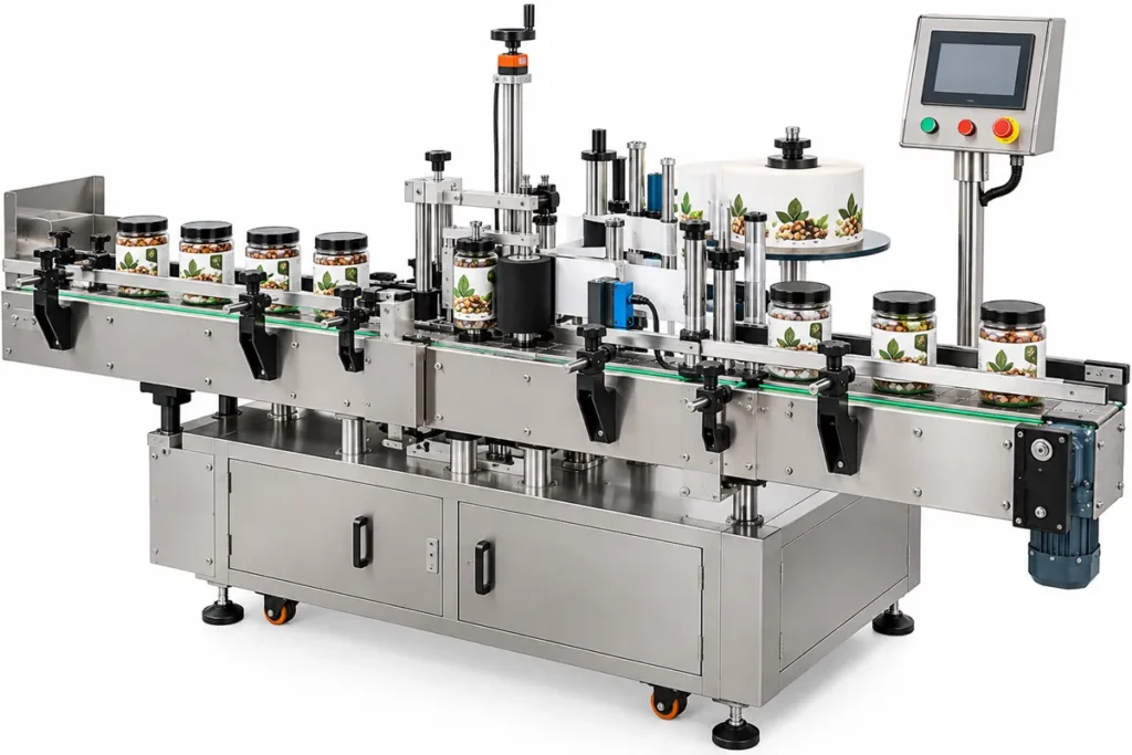 Jar Bottle Sticker Labeling Machine