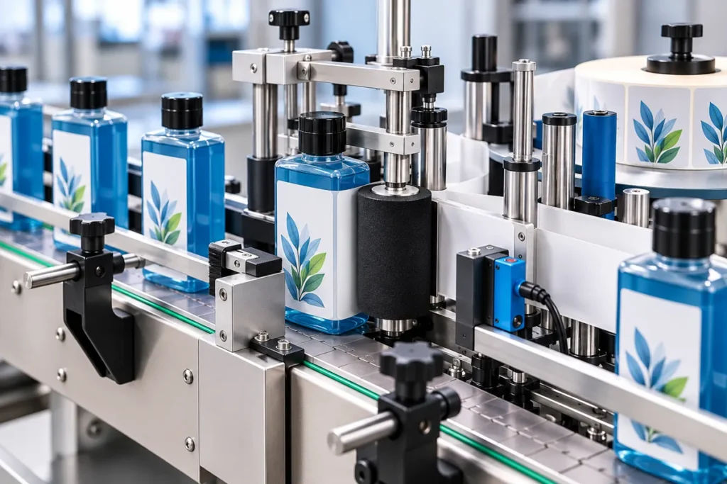 Square Bottle Sticker Labeling Machine